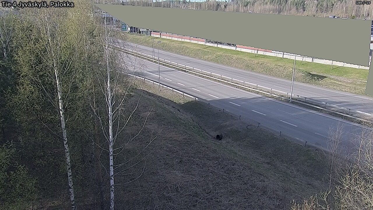Weather Camera Image Väg 4 Jyväskylä, Palokka, Jyväskylä, Keski-Suomi