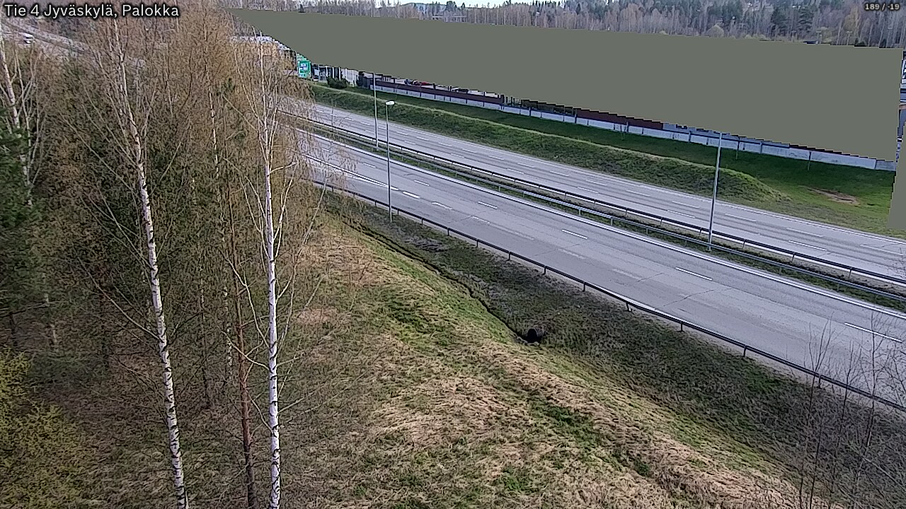 Weather Camera Image Road 4 Jyväskylä, Palokka, Jyväskylä, Keski-Suomi