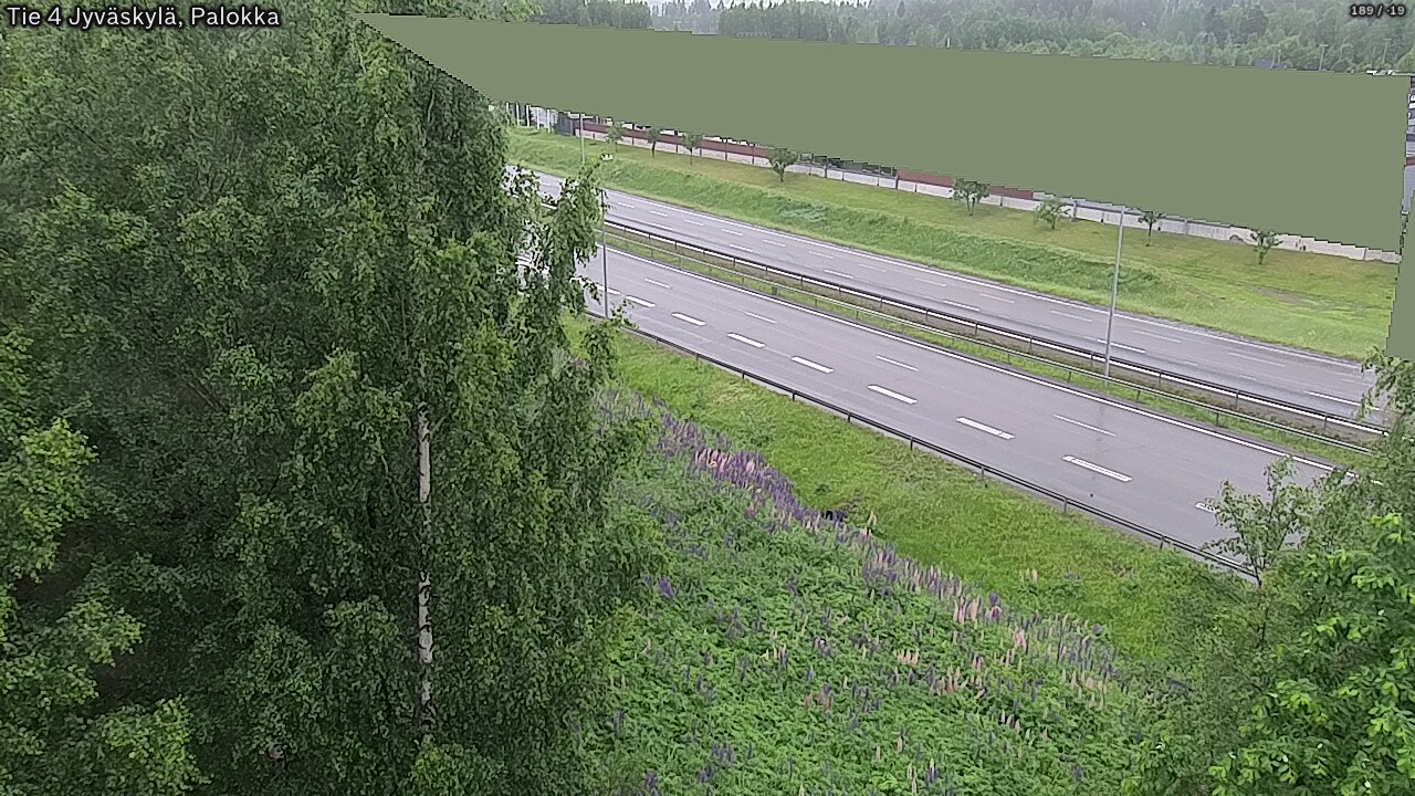 Weather Camera Image Väg 4 Jyväskylä, Palokka, Jyväskylä, Keski-Suomi
