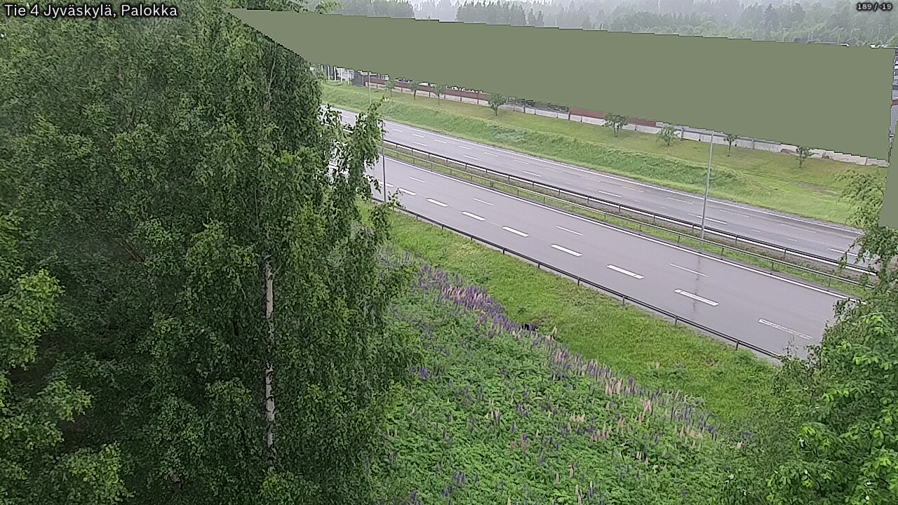 Weather Camera Image Väg 4 Jyväskylä, Palokka, Jyväskylä, Keski-Suomi