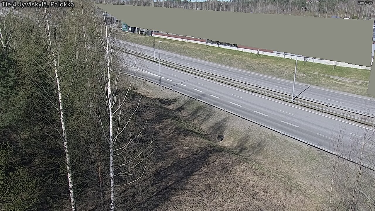 Weather Camera Image Väg 4 Jyväskylä, Palokka, Jyväskylä, Keski-Suomi