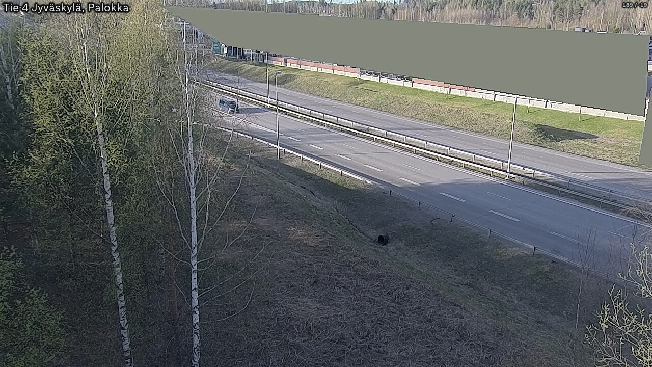 Weather Camera Image Väg 4 Jyväskylä, Palokka, Jyväskylä, Keski-Suomi