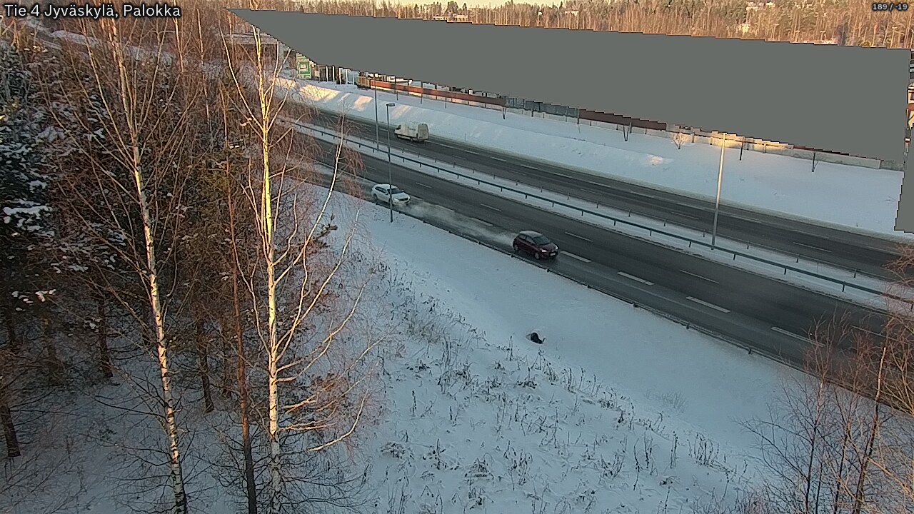 Weather Camera Image Väg 4 Jyväskylä, Palokka, Jyväskylä, Keski-Suomi