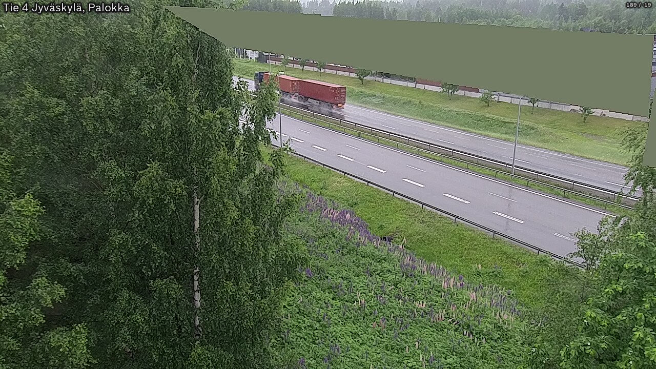 Weather Camera Image Väg 4 Jyväskylä, Palokka, Jyväskylä, Keski-Suomi