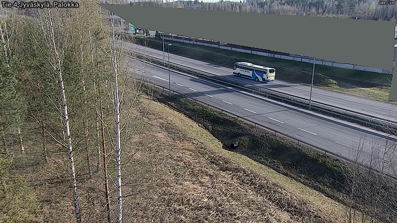 Weather Camera Image Väg 4 Jyväskylä, Palokka, Jyväskylä, Keski-Suomi