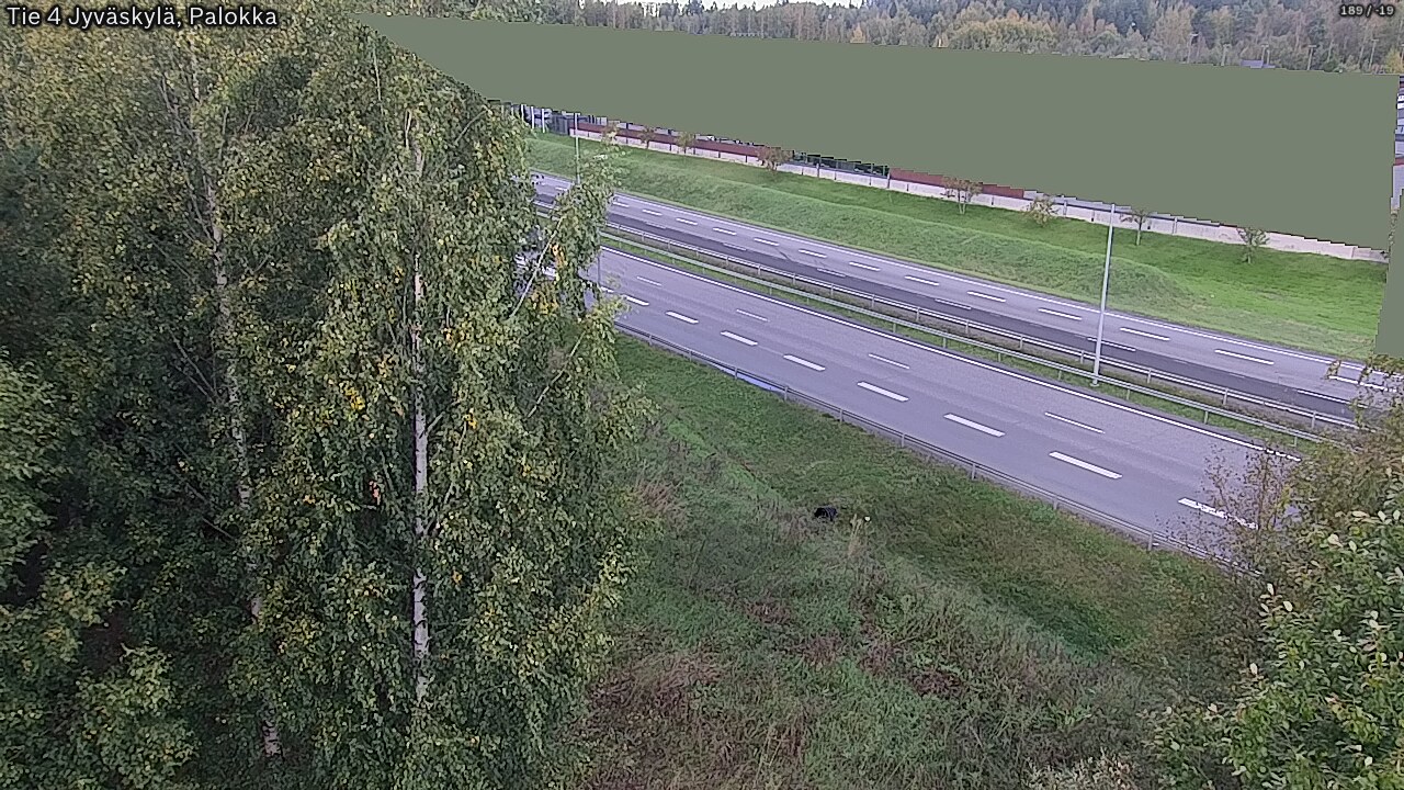Weather Camera Image Road 4 Jyväskylä, Palokka, Jyväskylä, Keski-Suomi