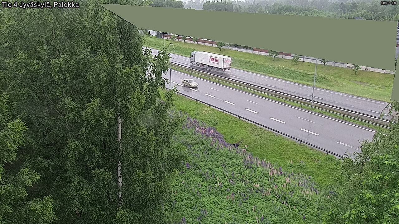 Weather Camera Image Väg 4 Jyväskylä, Palokka, Jyväskylä, Keski-Suomi