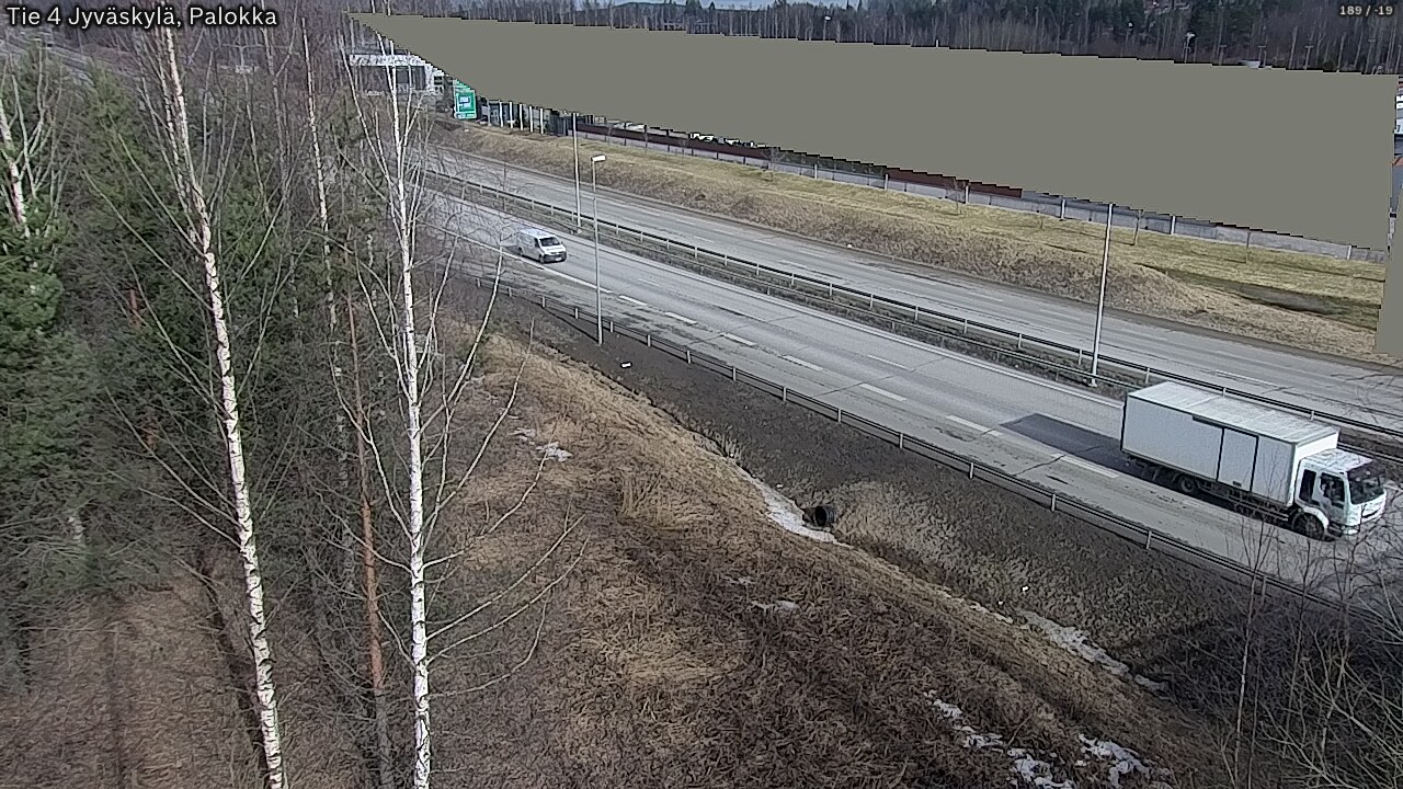 Weather Camera Image Väg 4 Jyväskylä, Palokka, Jyväskylä, Keski-Suomi