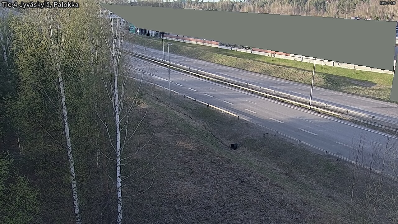 Weather Camera Image Väg 4 Jyväskylä, Palokka, Jyväskylä, Keski-Suomi