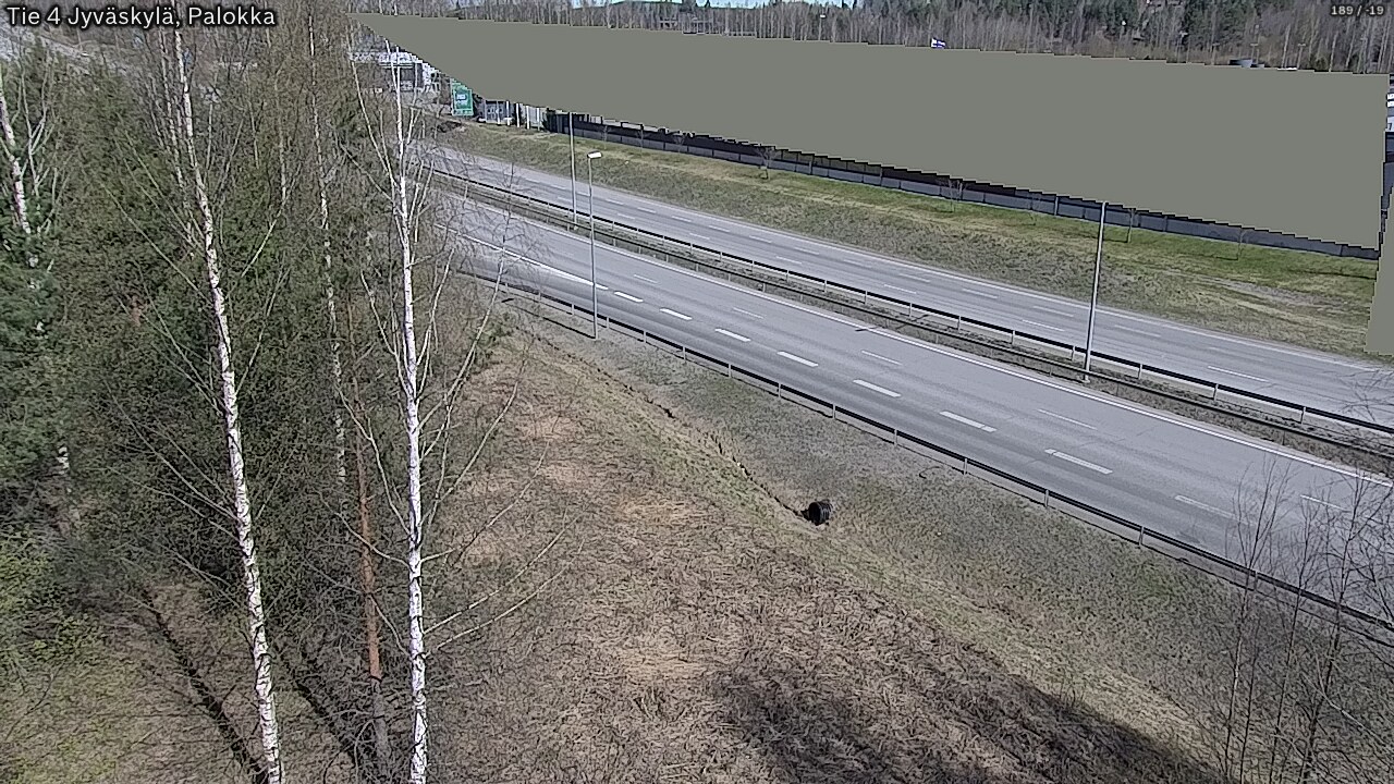 Weather Camera Image Väg 4 Jyväskylä, Palokka, Jyväskylä, Keski-Suomi