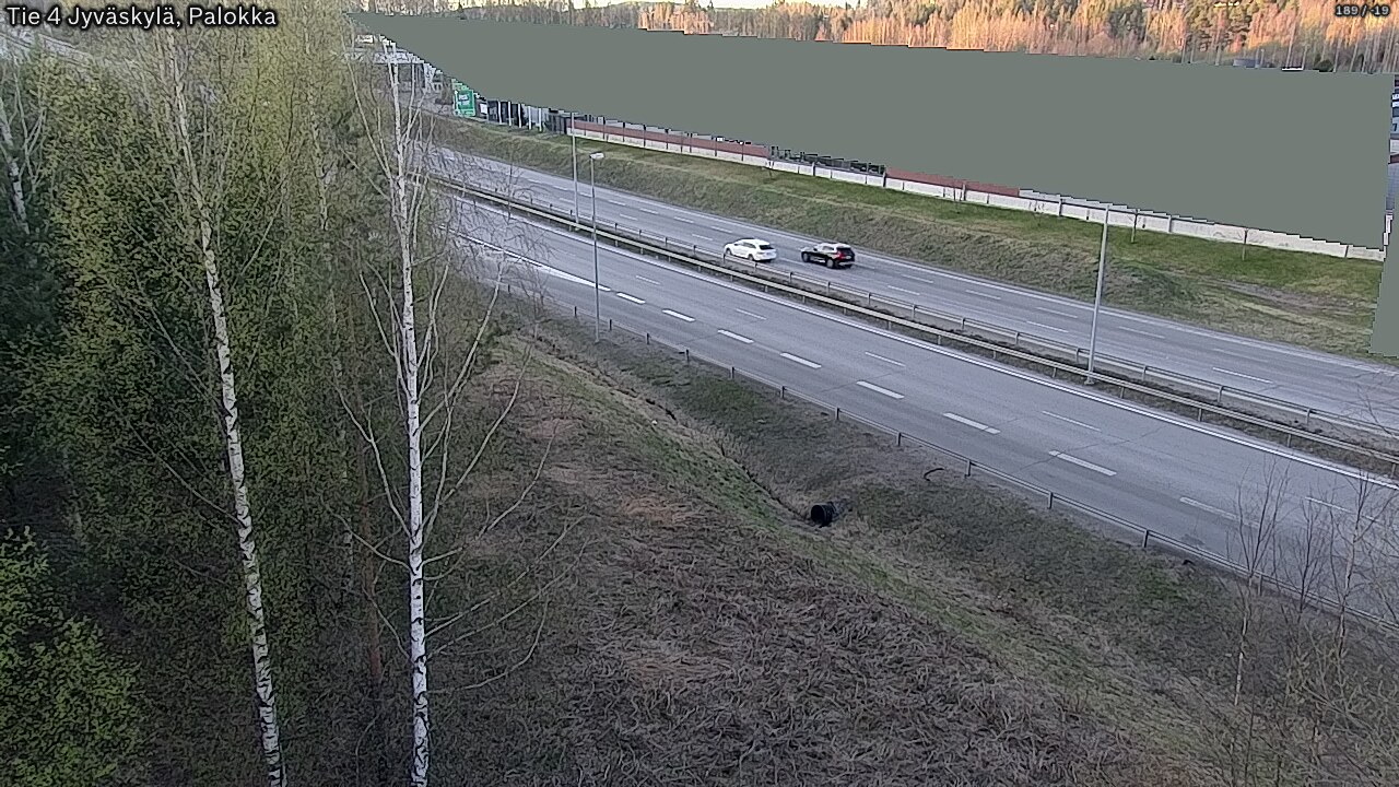 Weather Camera Image Väg 4 Jyväskylä, Palokka, Jyväskylä, Keski-Suomi