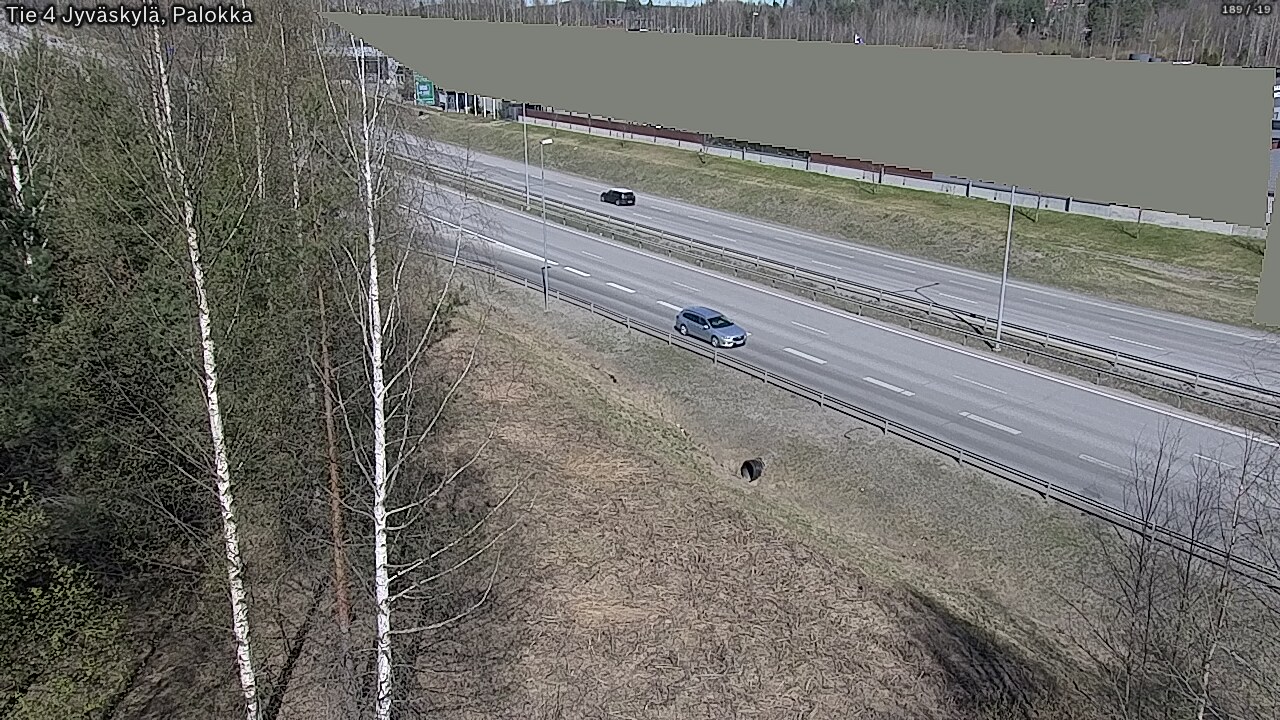 Weather Camera Image Väg 4 Jyväskylä, Palokka, Jyväskylä, Keski-Suomi