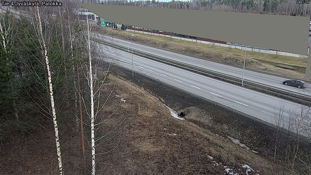 Weather Camera Image Väg 4 Jyväskylä, Palokka, Jyväskylä, Keski-Suomi