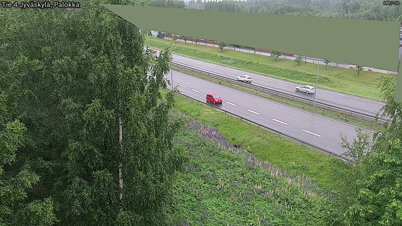 Weather Camera Image Väg 4 Jyväskylä, Palokka, Jyväskylä, Keski-Suomi