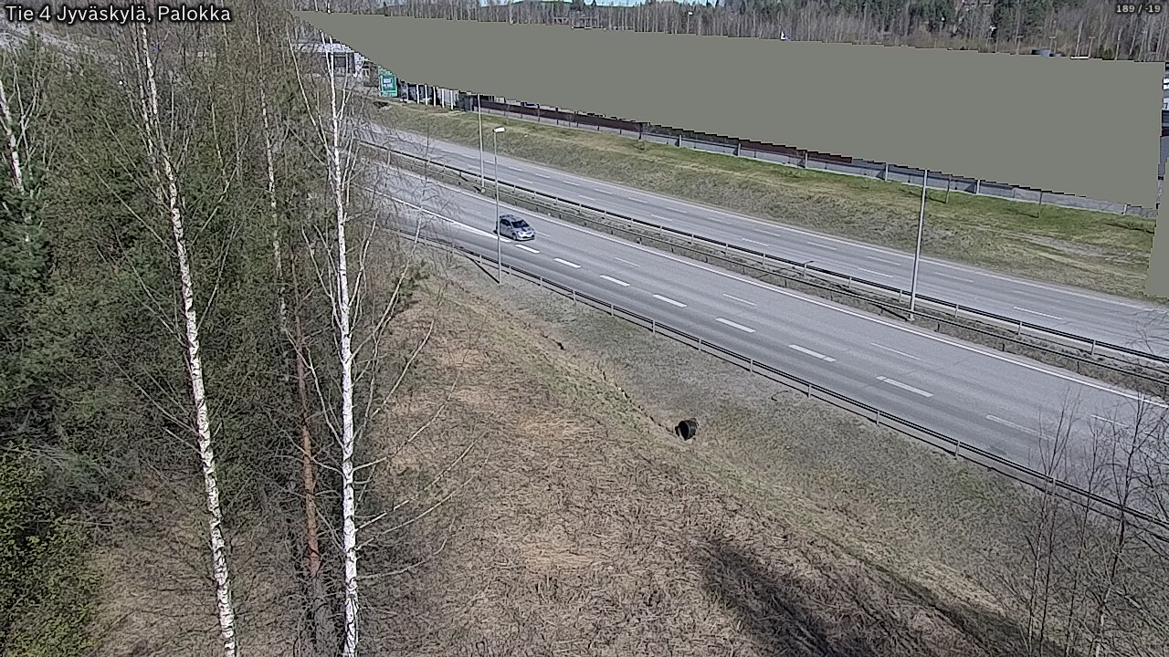 Weather Camera Image Väg 4 Jyväskylä, Palokka, Jyväskylä, Keski-Suomi