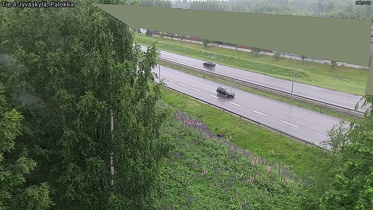 Weather Camera Image Väg 4 Jyväskylä, Palokka, Jyväskylä, Keski-Suomi