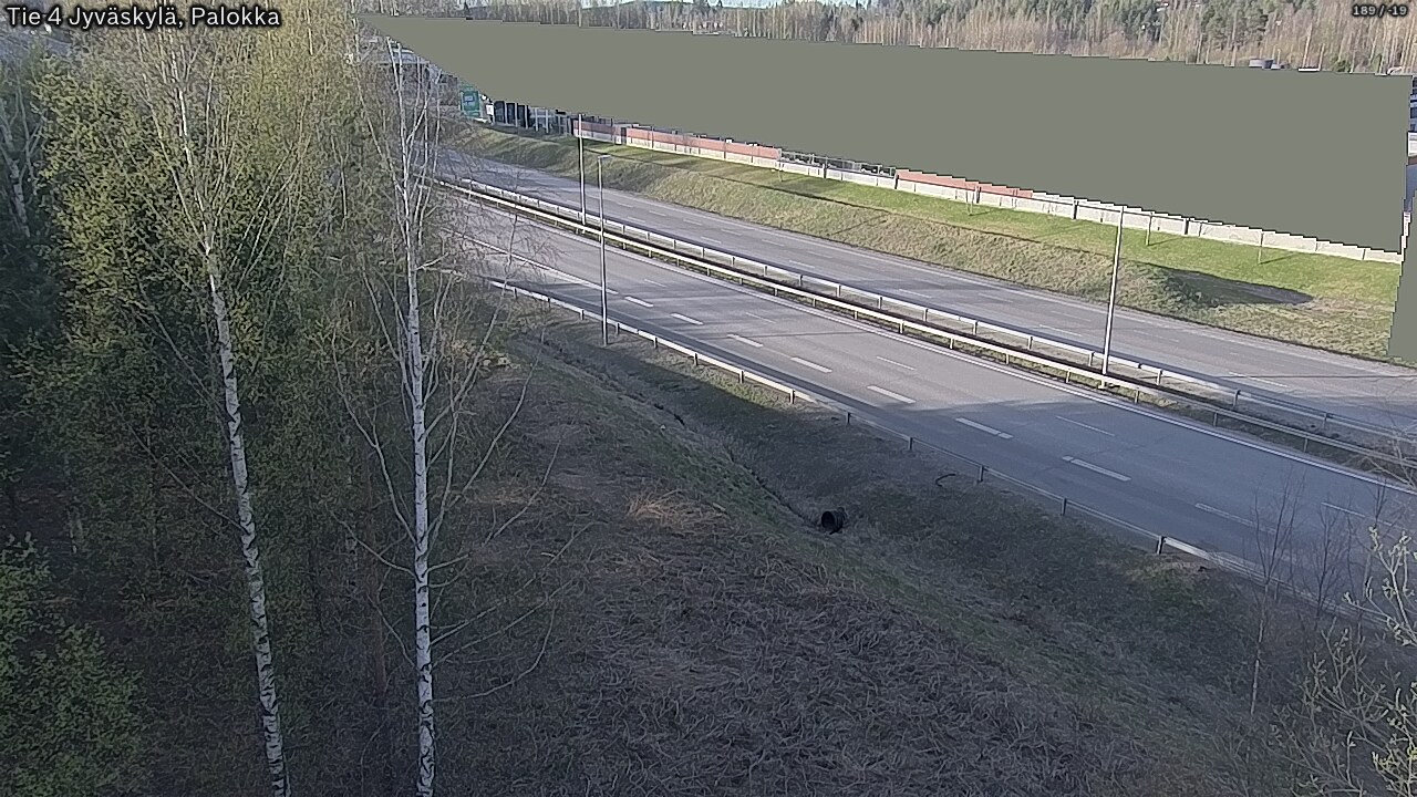 Weather Camera Image Väg 4 Jyväskylä, Palokka, Jyväskylä, Keski-Suomi