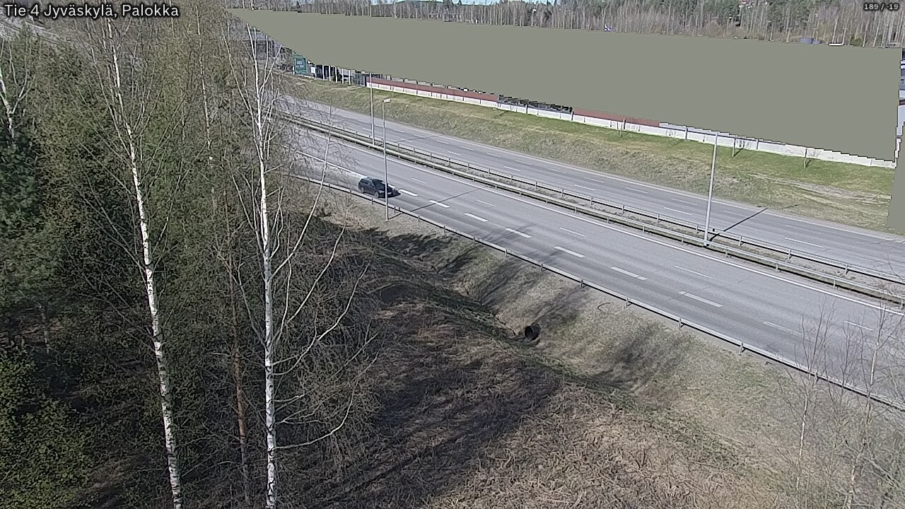 Weather Camera Image Väg 4 Jyväskylä, Palokka, Jyväskylä, Keski-Suomi