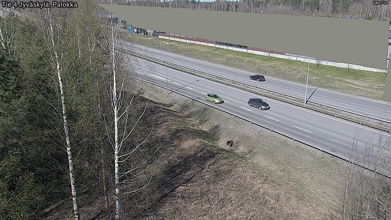 Weather Camera Image Väg 4 Jyväskylä, Palokka, Jyväskylä, Keski-Suomi