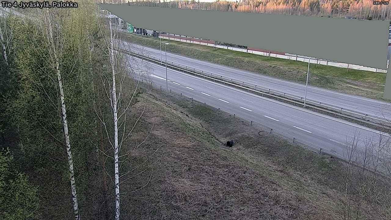 Weather Camera Image Väg 4 Jyväskylä, Palokka, Jyväskylä, Keski-Suomi