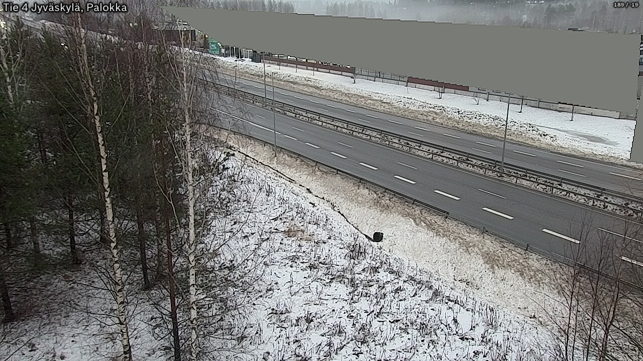 Weather Camera Image Väg 4 Jyväskylä, Palokka, Jyväskylä, Keski-Suomi