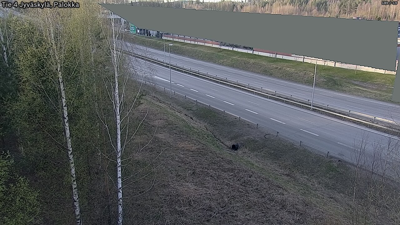 Weather Camera Image Väg 4 Jyväskylä, Palokka, Jyväskylä, Keski-Suomi