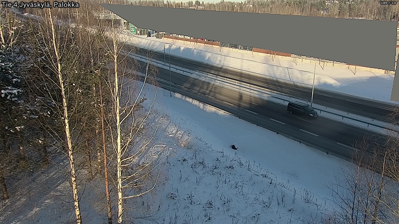 Weather Camera Image Väg 4 Jyväskylä, Palokka, Jyväskylä, Keski-Suomi