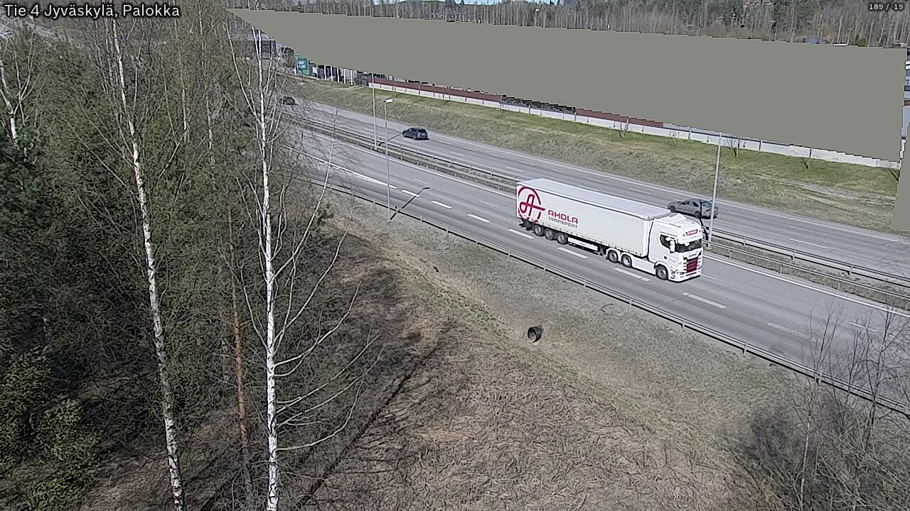 Weather Camera Image Väg 4 Jyväskylä, Palokka, Jyväskylä, Keski-Suomi