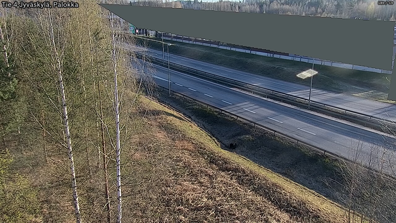 Weather Camera Image Väg 4 Jyväskylä, Palokka, Jyväskylä, Keski-Suomi