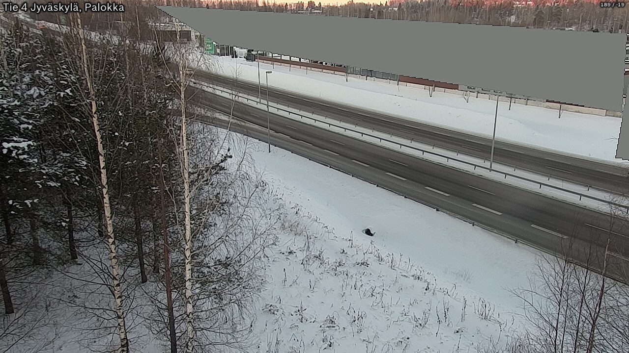 Weather Camera Image Väg 4 Jyväskylä, Palokka, Jyväskylä, Keski-Suomi