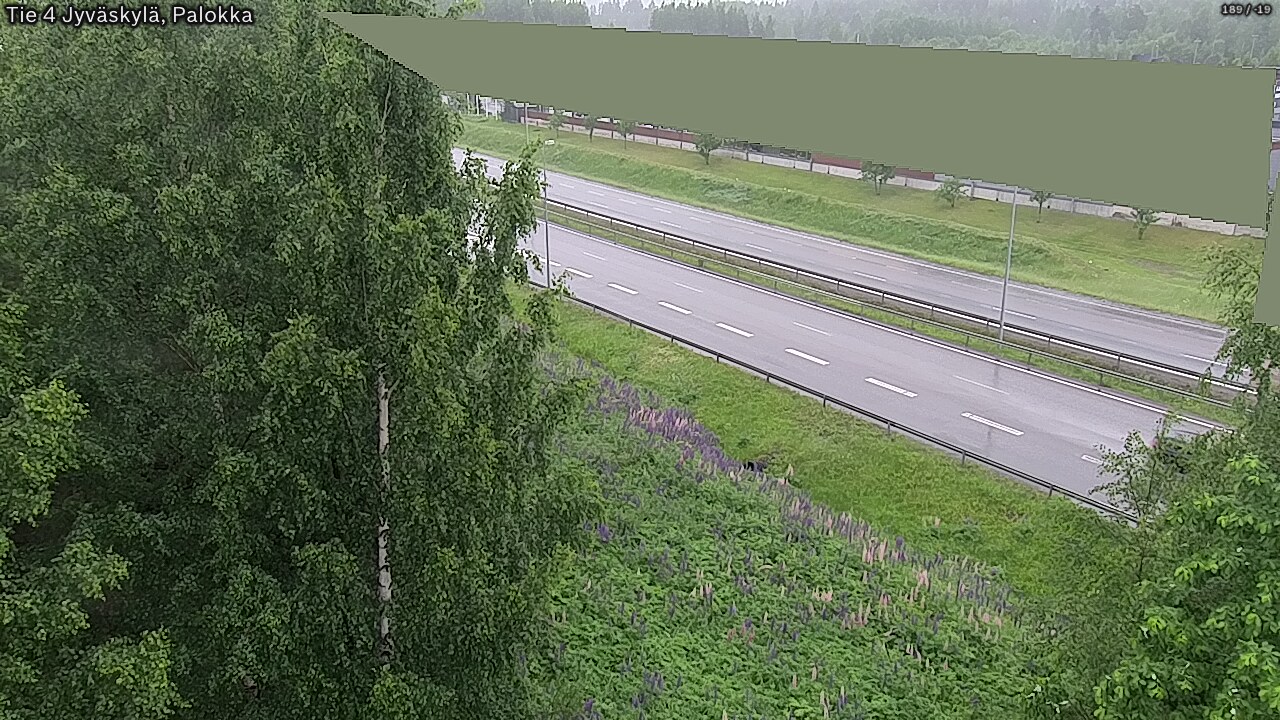 Weather Camera Image Väg 4 Jyväskylä, Palokka, Jyväskylä, Keski-Suomi