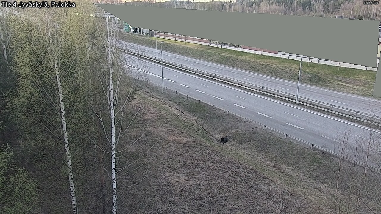 Weather Camera Image Väg 4 Jyväskylä, Palokka, Jyväskylä, Keski-Suomi