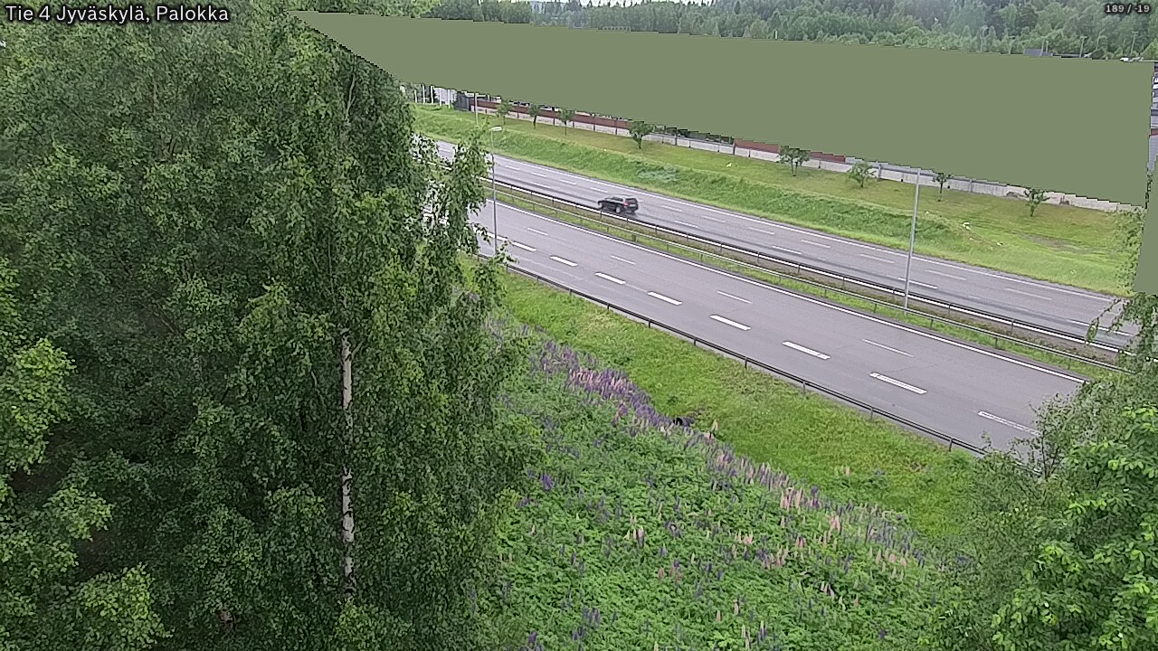 Weather Camera Image Väg 4 Jyväskylä, Palokka, Jyväskylä, Keski-Suomi