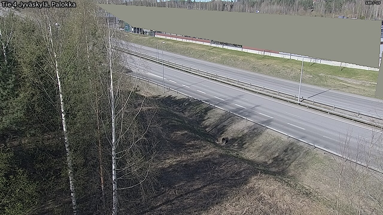 Weather Camera Image Väg 4 Jyväskylä, Palokka, Jyväskylä, Keski-Suomi