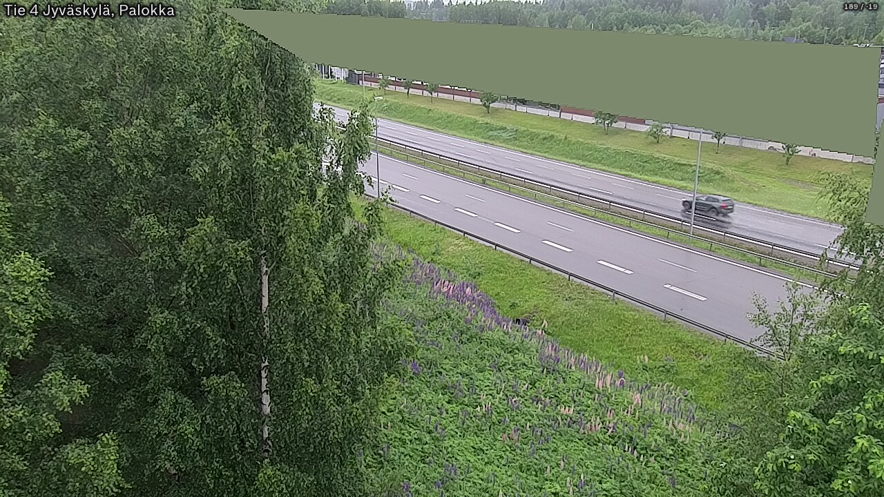 Weather Camera Image Väg 4 Jyväskylä, Palokka, Jyväskylä, Keski-Suomi
