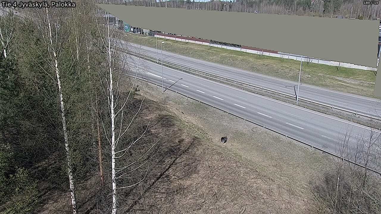 Weather Camera Image Väg 4 Jyväskylä, Palokka, Jyväskylä, Keski-Suomi