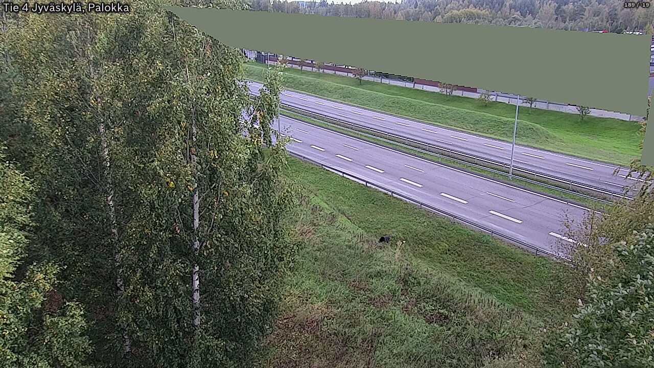 Weather Camera Image Väg 4 Jyväskylä, Palokka, Jyväskylä, Keski-Suomi