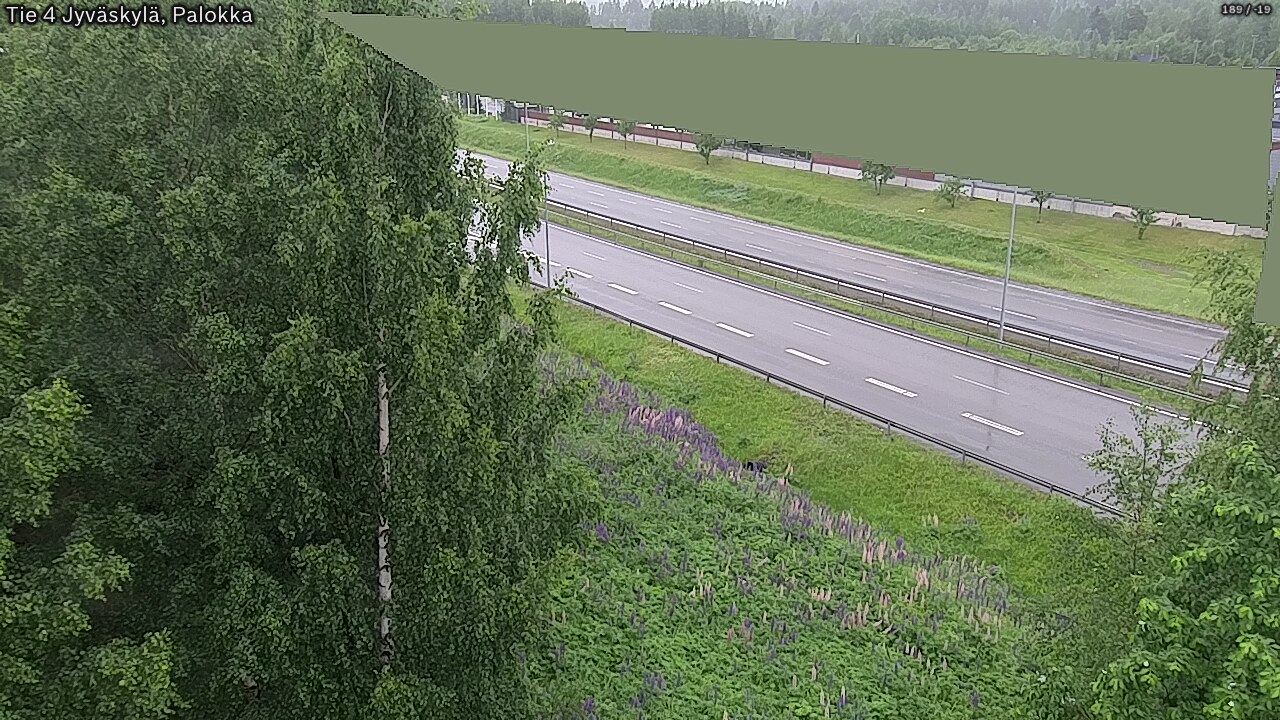 Weather Camera Image Väg 4 Jyväskylä, Palokka, Jyväskylä, Keski-Suomi