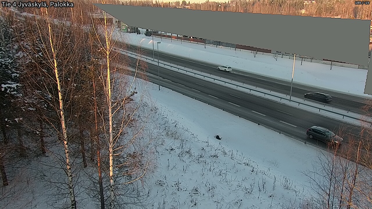 Weather Camera Image Väg 4 Jyväskylä, Palokka, Jyväskylä, Keski-Suomi