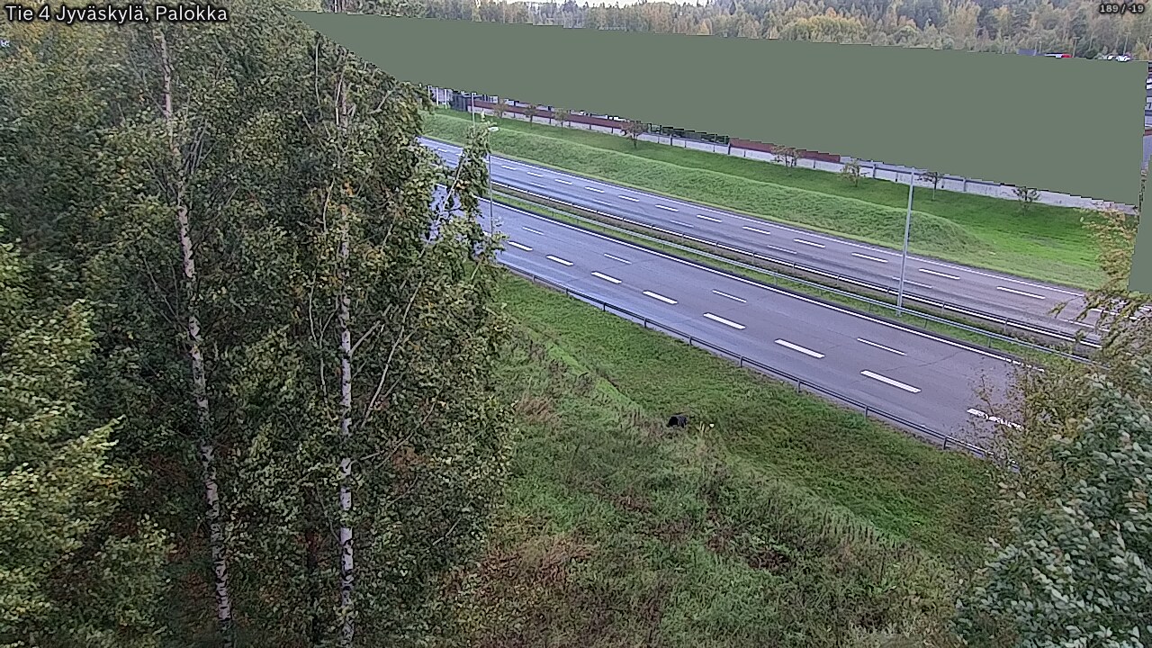 Weather Camera Image Väg 4 Jyväskylä, Palokka, Jyväskylä, Keski-Suomi