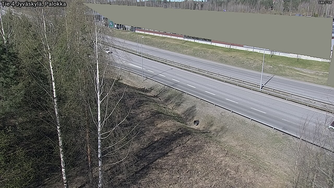 Weather Camera Image Väg 4 Jyväskylä, Palokka, Jyväskylä, Keski-Suomi