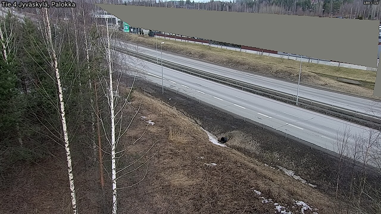Weather Camera Image Väg 4 Jyväskylä, Palokka, Jyväskylä, Keski-Suomi