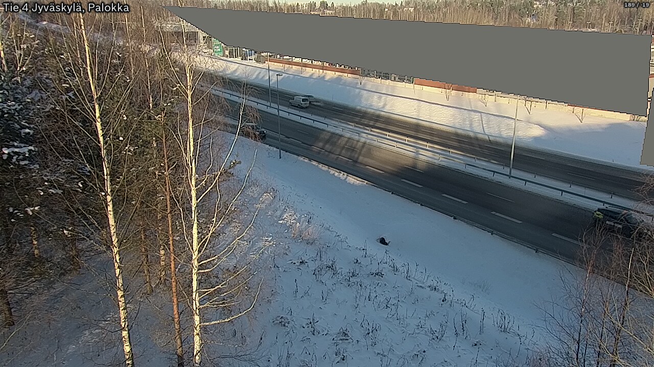 Weather Camera Image Väg 4 Jyväskylä, Palokka, Jyväskylä, Keski-Suomi