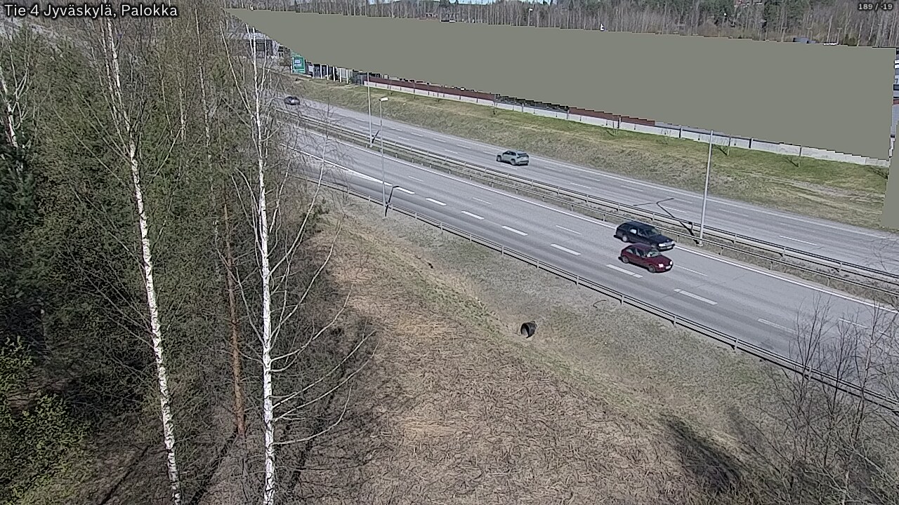Weather Camera Image Väg 4 Jyväskylä, Palokka, Jyväskylä, Keski-Suomi