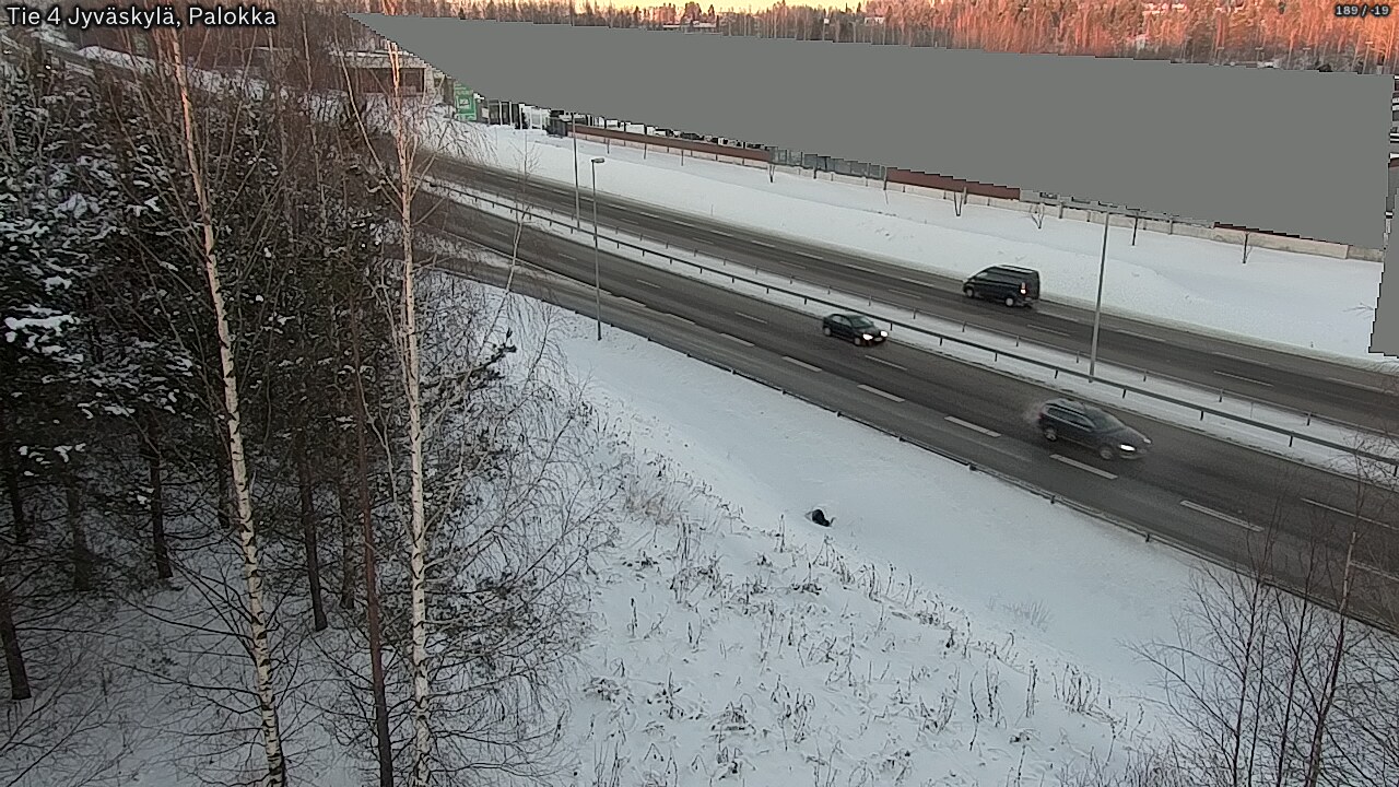 Weather Camera Image Väg 4 Jyväskylä, Palokka, Jyväskylä, Keski-Suomi