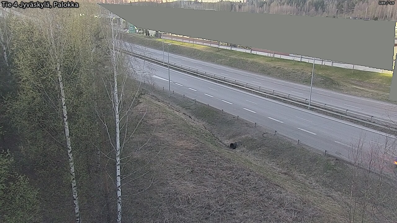 Weather Camera Image Väg 4 Jyväskylä, Palokka, Jyväskylä, Keski-Suomi