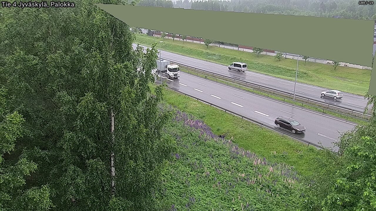Weather Camera Image Väg 4 Jyväskylä, Palokka, Jyväskylä, Keski-Suomi