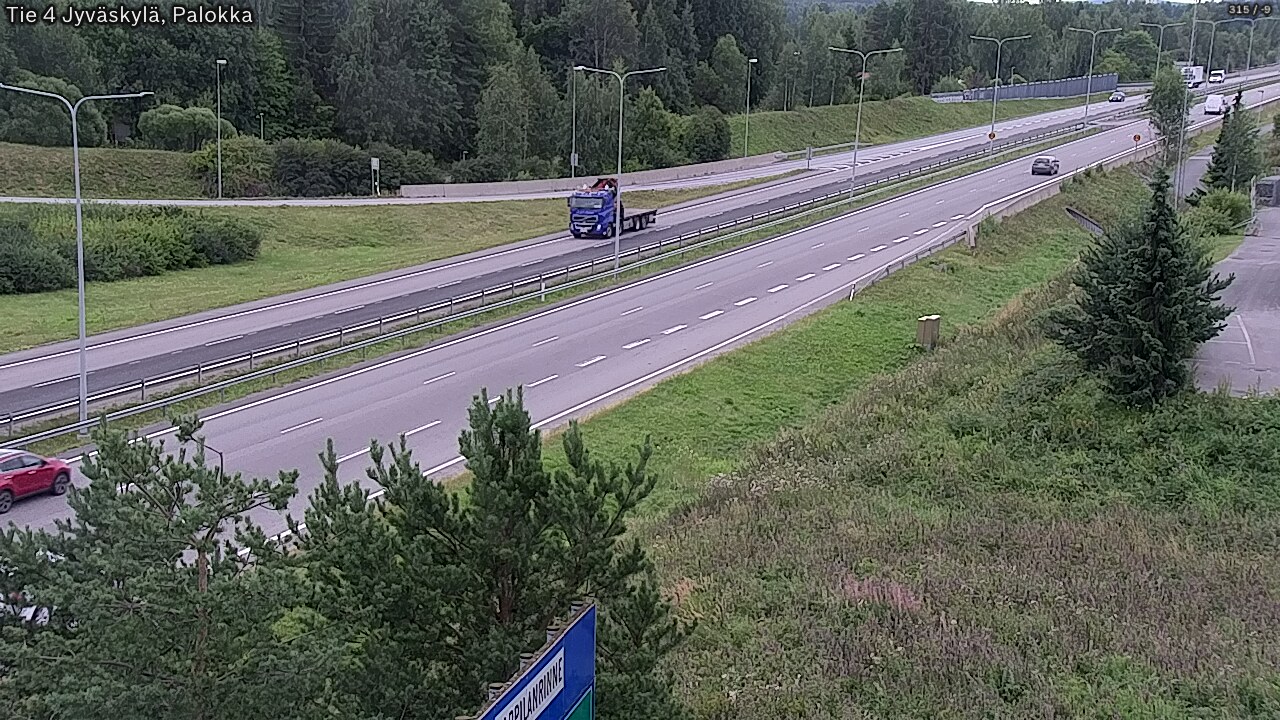 Weather Camera Image Road 4 Jyväskylä, Palokka, Jyväskylä, Keski-Suomi