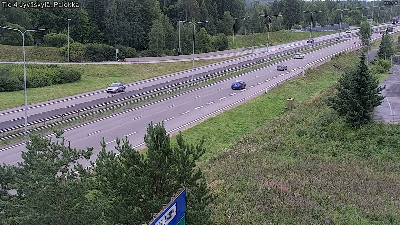 Weather Camera Image Road 4 Jyväskylä, Palokka, Jyväskylä, Keski-Suomi