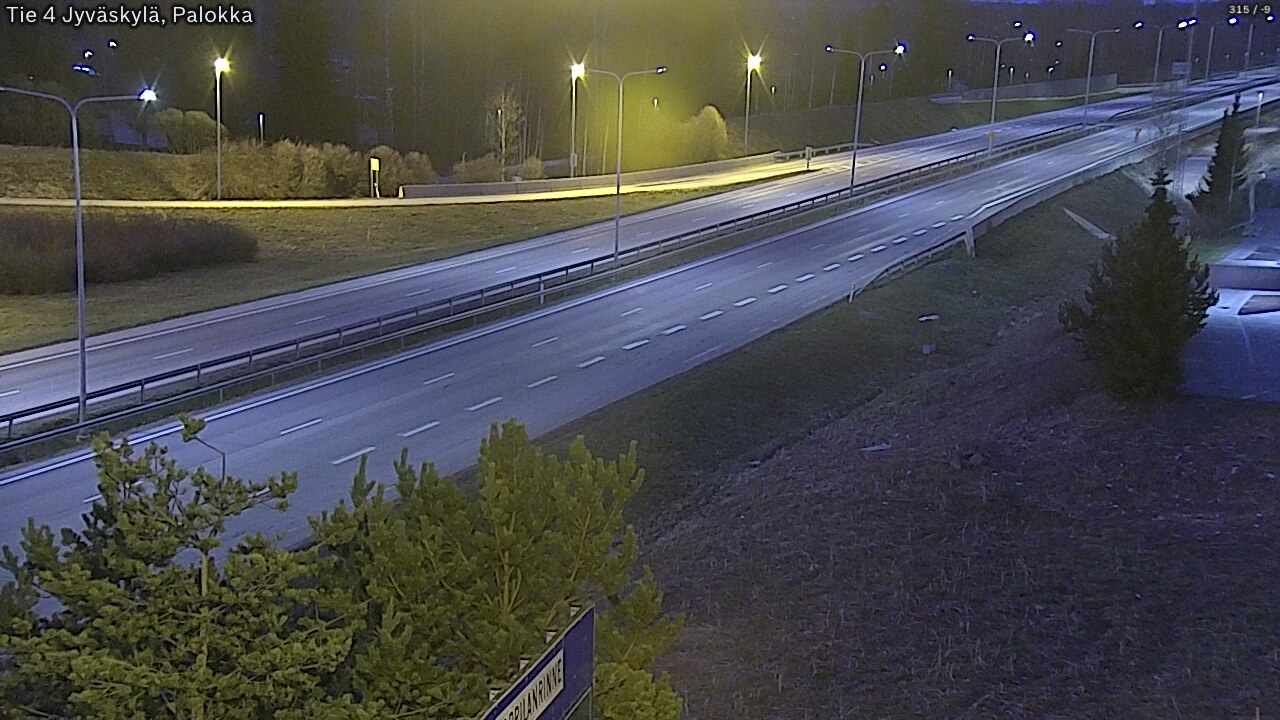 Weather Camera Image Road 4 Jyväskylä, Palokka, Jyväskylä, Keski-Suomi
